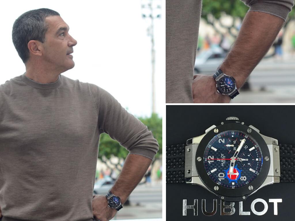 Антонио Бандерас и его часы Hublot Big Bang limited edition Puerto Banus