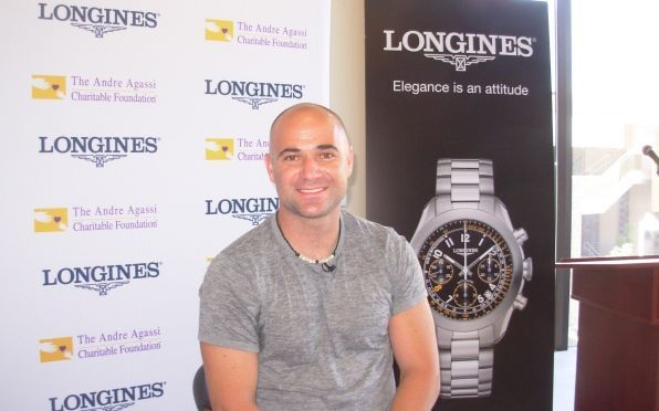  Реклама часов «Longines Grande Vitesse Chrono Andre Agassi» 