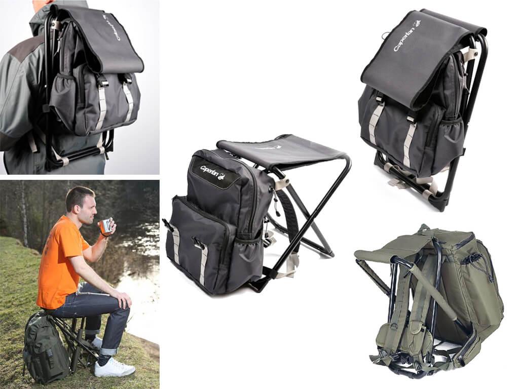 Главный критерий выбора рюкзака-стула - вес того, кто отправляется в путешествие или на пикник. 