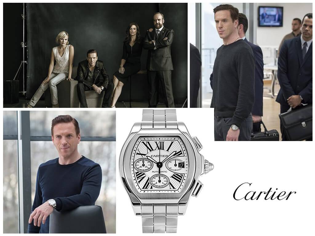 Миллиарды (2016): наручные часы Бобби Аксельрода (Дэмиена Льюиса) Cartier Roadster Chronograph