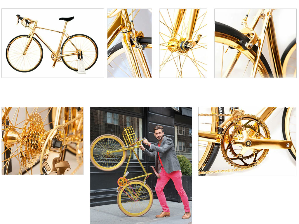 Велосипед из золота