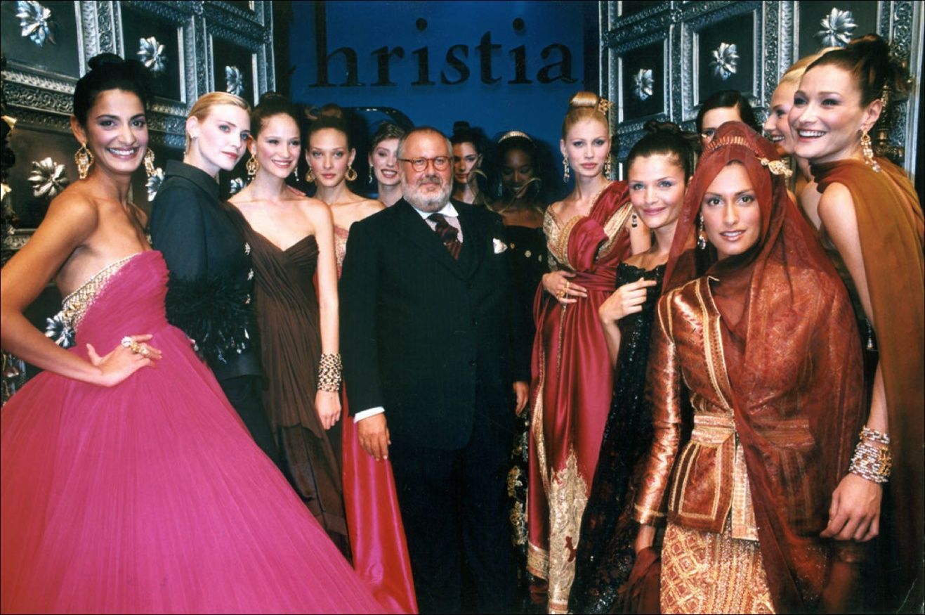 Джанфранко Ферре на показе Дома моды Christian Dior