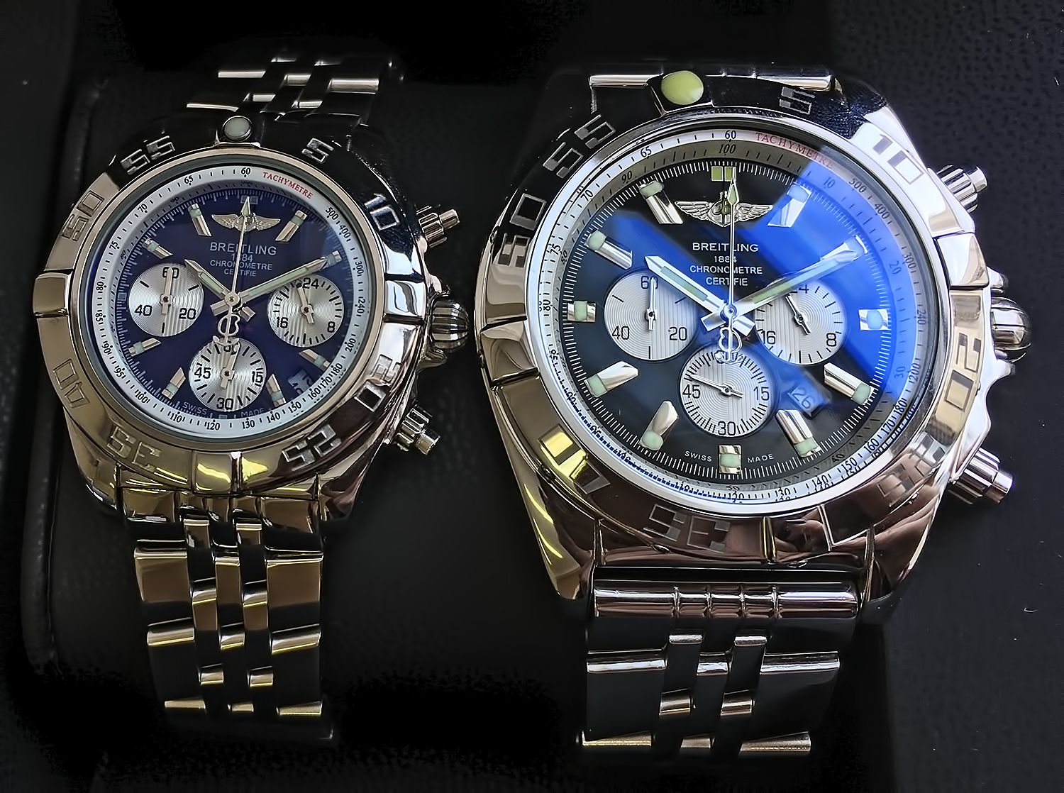 Наручные часы Breitling Chronomat 44 GMT с Sapflex Glass антирефлекс