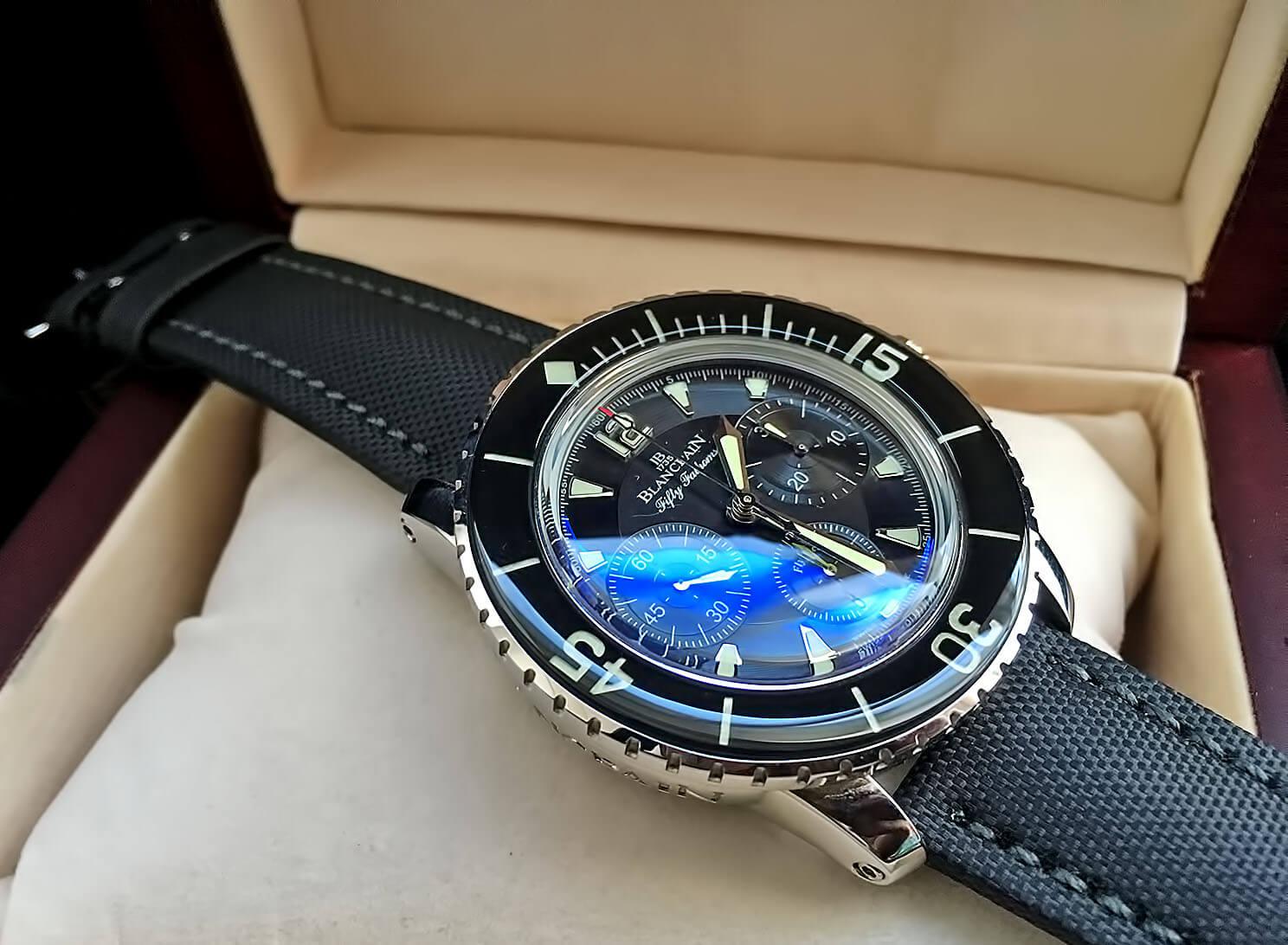Швейцарские часы копия Blancpain Fifty Fathoms Chronographe Flyback
