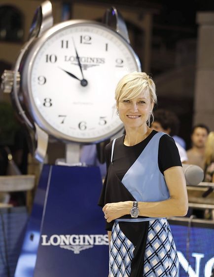 Часы Ингеборги Дапкунайте Longines Global Champions Tour of Monaco, новая версия модели из коллекции The Longines Master Collection с синим циферблатом. 