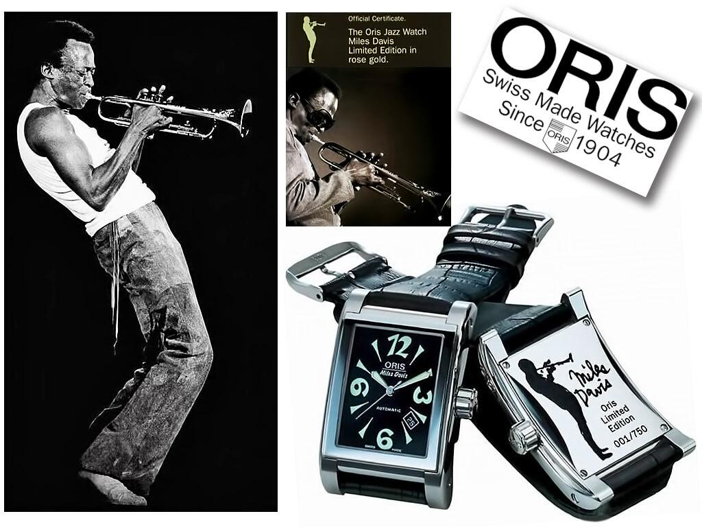 Компания Орис выпустила ограниченную серию часов, посвященных Майлзу Дэвису, - Oris Miles Davis Limited Edition 2001
