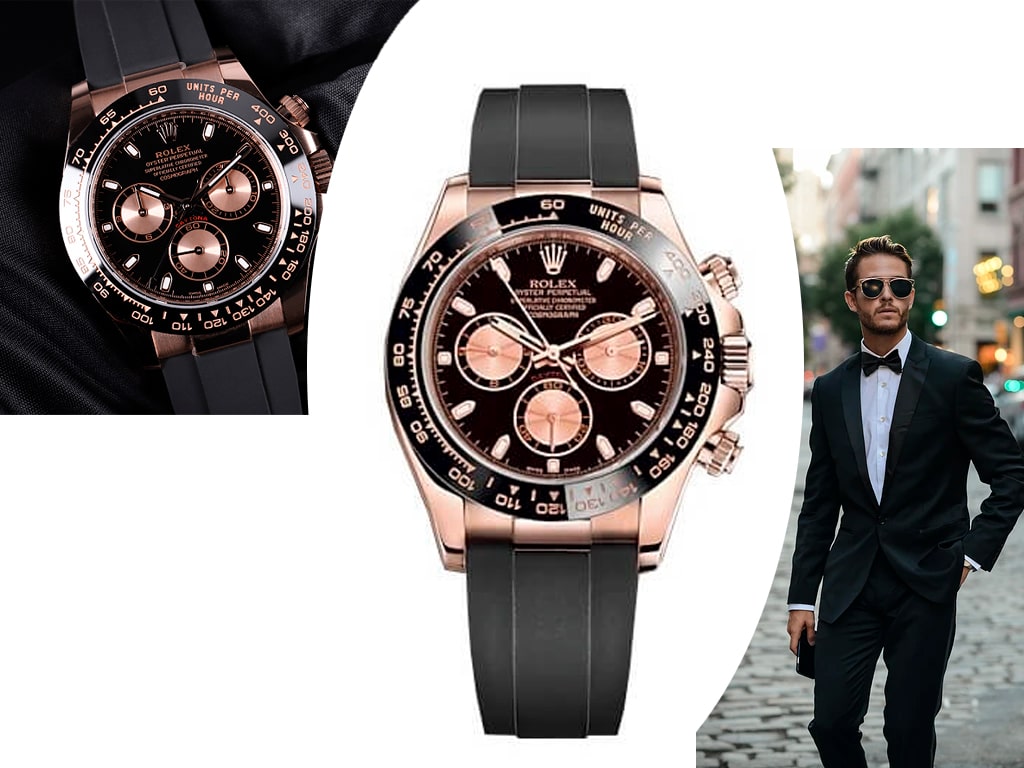 Модель часов Rolex Daytona в розовом золоте