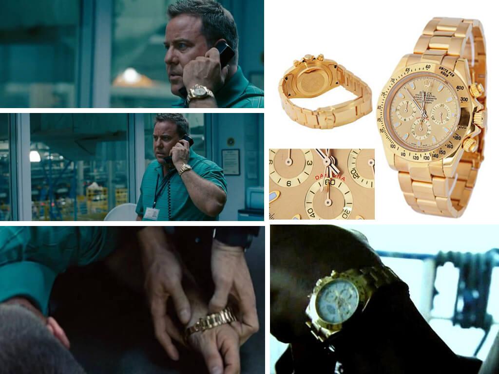 "Засветились" в фильме "Эволюция Борна" и часы Rolex Daytona (на запястье одного из рабочих завода)
