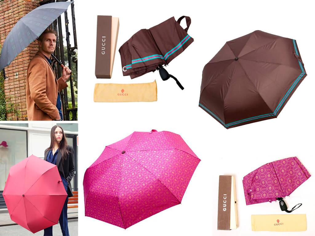 Складной зонт хорошо помещается в сумочке, им можно воспользоваться в любую минуту 