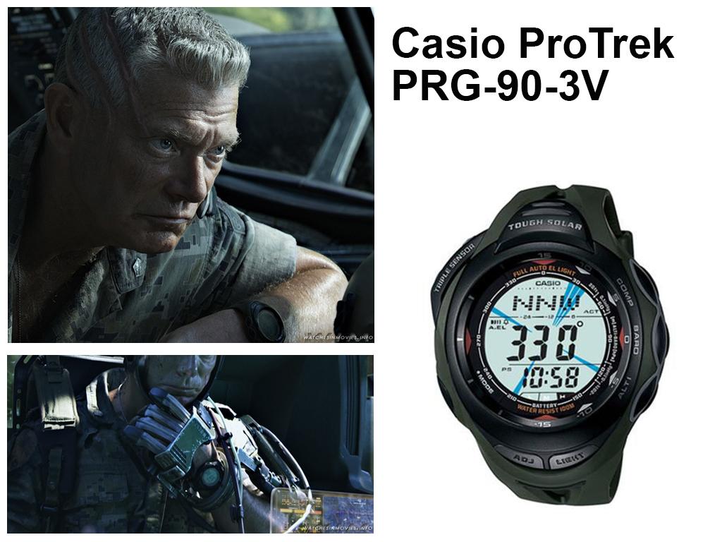 Аватар (2009): часы Майелса Кварича (Стивена Лэнга) Casio ProTrek PRG-90-3V