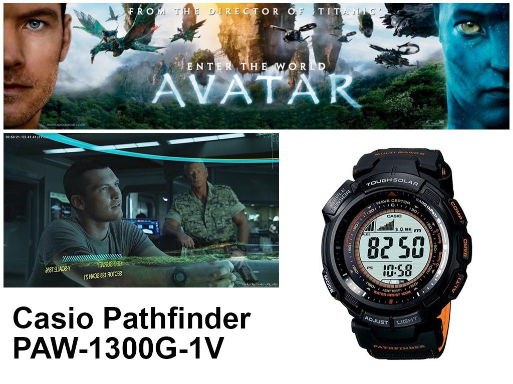 Аватар (2009): часы Джейка Салли (Сэма Уортингтона) Casio Pathfinder PAW-1300G-1V