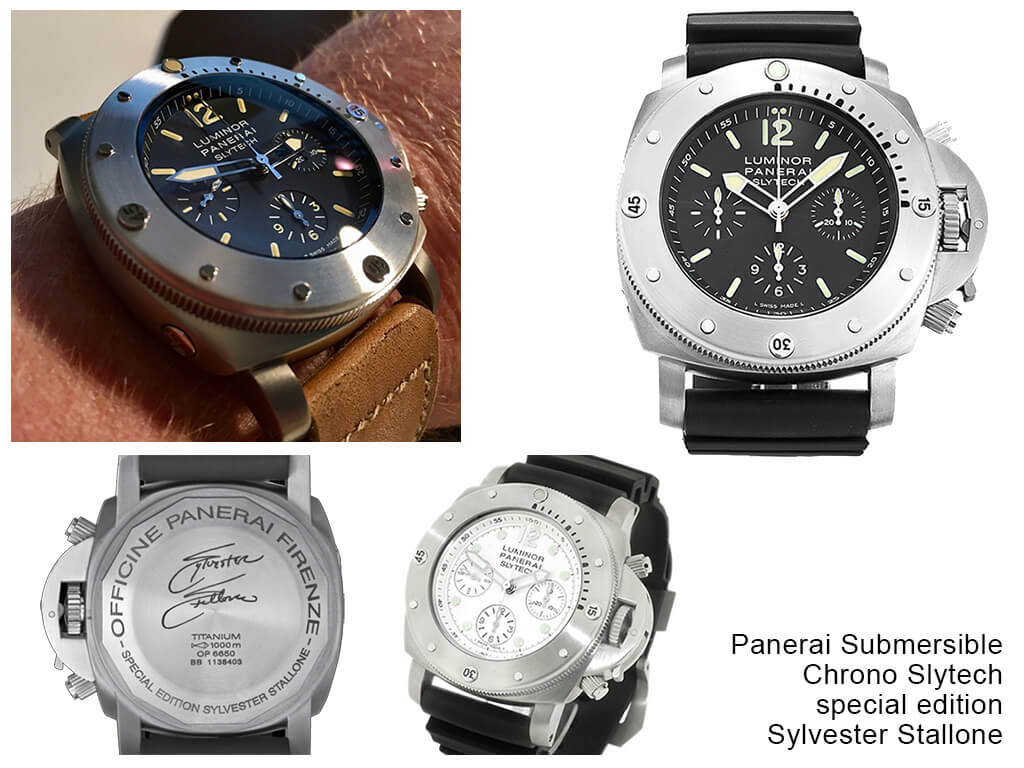Наручные часы Panerai Submersible Chrono Slytech special edition Sylvester Stallone 