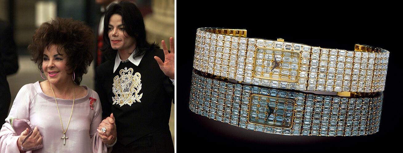 Золотые часы Vacheron Constantin Lord Kalla с бриллиантами - подарок Элизабет Тейлор от Майкла Джексона